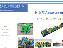 Tablet Screenshot of kmamusements.com